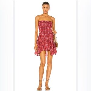 Isabel Marant Etoile Anka Paisley Cotton Mini Dress